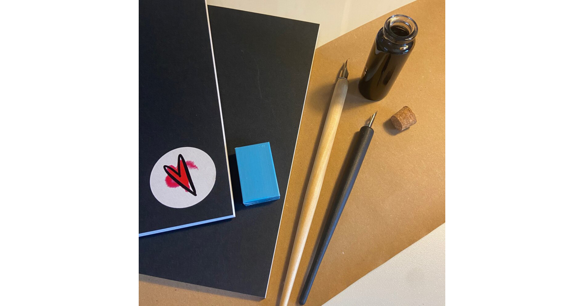 Dip Pen and Ink Drawing Kit - Kit | Crefftus